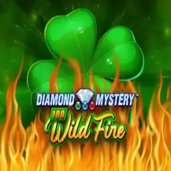 Diamond Mystery 100 Wild Fire slot visual from Greentube available on vipluckcasinoo.ca