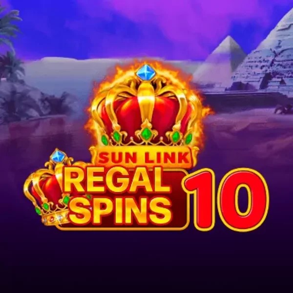 Regal Spins 10 online game logo by PatePlay on vipluckcasinoo.ca